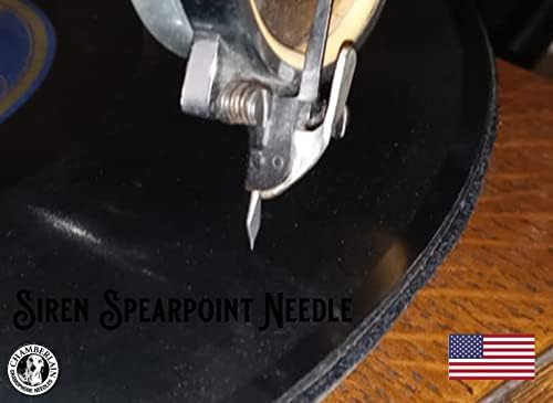 300 agulhas de fonógrafo de Spearpoint para estilo de gramofone antigo - agulhas de caneta de substituição da plataforma giratória