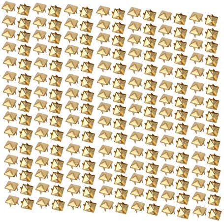 Novo Lon0167 200pcs 7mm de papel quadrado Brad fixador Tom de ouro para scrapbooking Diy Craft (200 Stücke 7mm quadratische forma papier Brad Brad Verschluss Gold Ton für scrapbooking diy Handwerk