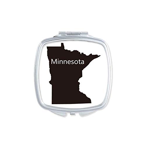 Minnesota America EUA mapa Esboço Espelho Portátil Compact Pocket Maquia