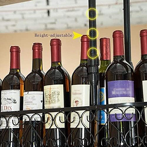 Prateleiras de vinho lxdzxy, teto de vinícola suspensa portador de vidro de vidro de estoques de armazenamento de armazenamento, b, 12025cm