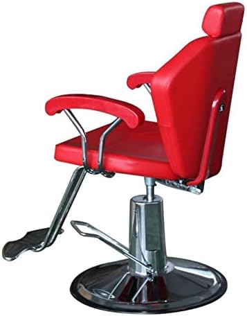 Cadeiras de barbeiro de estilo vermelho de salonsunny