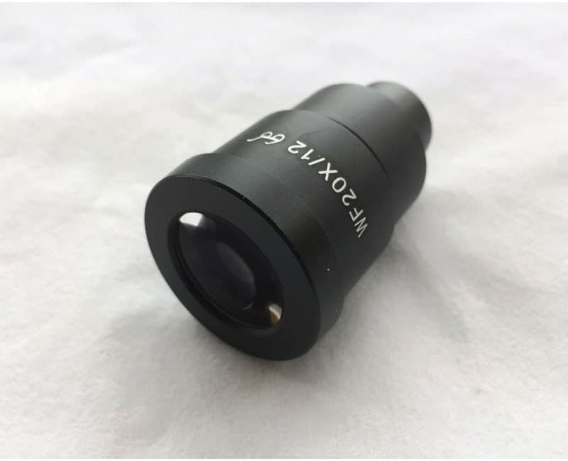 Acessórios para microscópio Um par Super Widefield WF20X /12 Eyepiece de ponto ocular alto para consumíveis de laboratório de microscópio