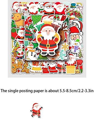 HHMEI 50pcs adesivos de natal Refrigerador móvel papelaria caixa de decoração de caixa de decoração sgcabivgkq29xe