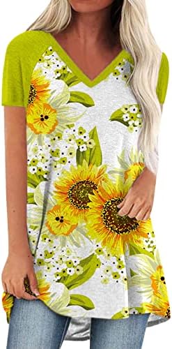 Camisas para usar com leggings longas/curtas Daisy Print de deco