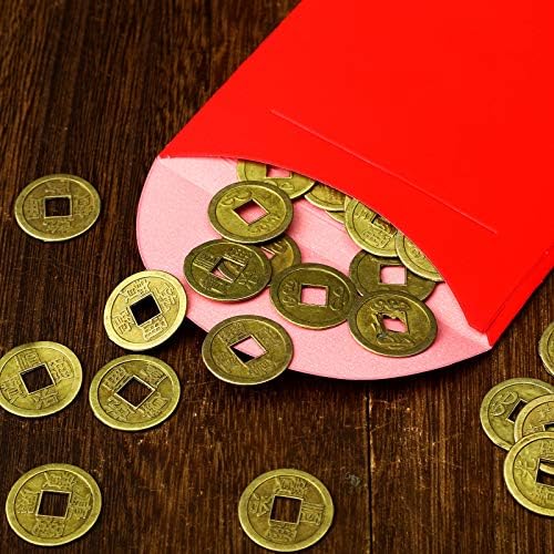 Boao Chinês Ano Novo Coin Feng Shui Fortune I-Ching Money Boa sorte Cultura Gold Health Riqueza antiga Dinastia Emper ou Charms