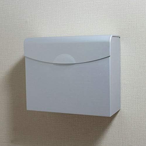 Yuanflq Espaço de alumínio Caixa de papel higiênico de banheiro de alumínio Caixa de lenço de lenços de lenços de papel bandeja de grama à prova d'água