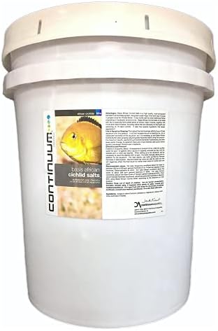 Continuum Aquatics Base Africano Cichlid Sais - Mistura profissional de química de água para todos os aquários Rift Lake Cichlid, 20 kg