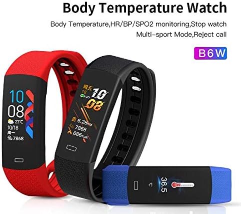 XXXDXDP Smart Fitness Bracelet Body Remote Temperature Wrist Activity Tracker de fitness impermeável relógio inteligente esporte de pressão arterial