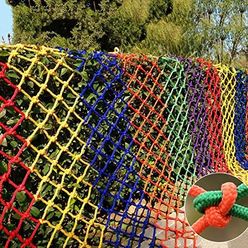 Bosque a rede de segurança decorativa colorida de proteção de segurança líquida rede ao ar livre de pet -se de pet