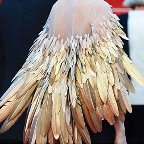100pcs naturais coloridos penas de ganso para artesanato de bricolage decoração de natal