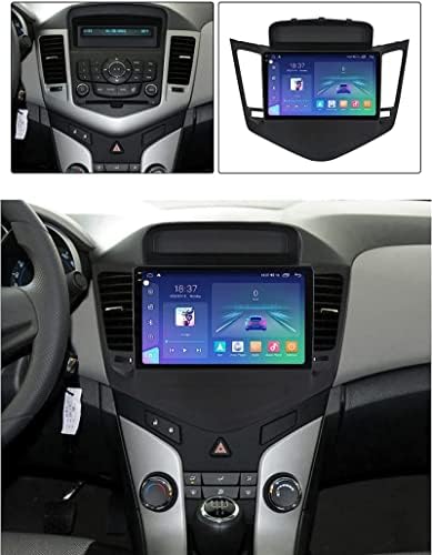 9 '' Android 12 Car Radio 2 DIN, Sistema Multimídia Digital de Criação de Touchscreen QLED/2K com navegação GPS WiFi Bluetooth RDS/FM Radio+Câmera de exibição traseira, para C.Hevrolet Cruze 2009-2014, H7