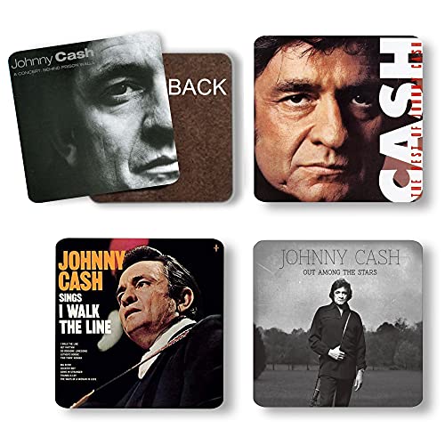Johnny Album Cover Reproduction Coasters Musician Gift Country Music Fan