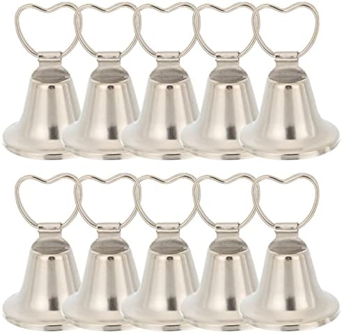 Números de mesa de casamento ABAODAM Bell Place Titulares 10pcs pendurados sinos de casamento Pictures Stand sinf sinos para mesa de