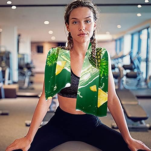 Deyya 2 Pacote Microfiber Gym Towels Sports Fitness Workout Toalha de suor reutilizável Para manter o resfriamento para ioga que