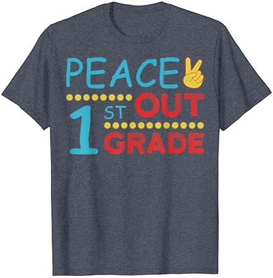 Paz na 1ª série do último dia de camiseta da escola