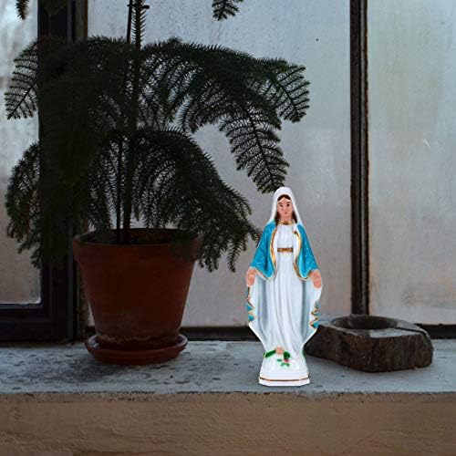 PretyZoom Virgem Maria Feliz Boche -Virgem Mary estátua Plastic Catholic Sculpture Style Religiou