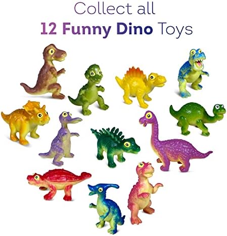 Bombas de banho de Páscoa para crianças com brinquedos surpresos de dino interno | Dinossauros engraçados dentro de bombas coloridas de banho de espuma | Kids fofos brinquedos de dinossauros para meninos e meninas | Fabricado nos EUA