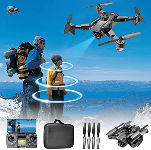Zottel Drone for Kids, Câmera dupla Plano de controle remoto 4K HD, mini drone para iniciantes adultos, quadcopter dobrável,