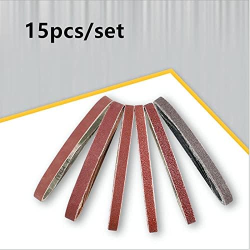 Cinto de areia abrasivo comercial Ives 15 pcs 330 * 10mm cintos de lixamento 40-1200 GRITES DE PAPEL DE ARENHO BANDS ABRASIVOS PARA LINDER DE CINTEIRA FERRAMENTO ABRASIVO DO CINTO DE POLISHO DE METAL DE METAL LANDER