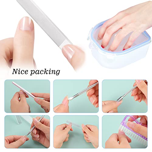 Tigela de imersão de unhas, mergulhe a tigela de manicure de removedor de gel de gel para unhas de acrílico com cuticle cuticle
