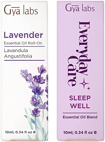 Rolagem de óleo de lavanda e rolo do sono no conjunto - de óleos essenciais de grau terapêutico puro Conjunto - 2x10ml - Gya