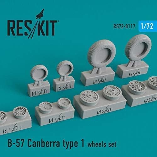 Reskit RS72-0117-1/72-Rodas de resina definidas para B-57 Canberra Tipo 1 Detalhe