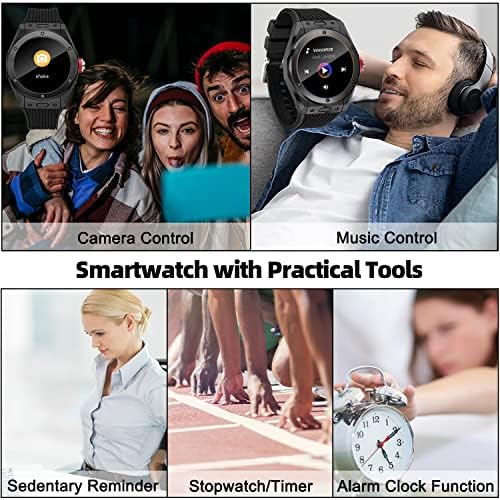 Relógios inteligentes para homens, Bluetooth CHAMADO IP68 RELÓGIO DE FICADOR IMPERMACIDADE IOS IOS Android Smart Watch 1.28 ''