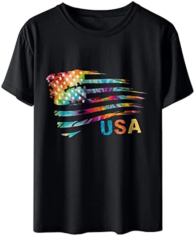 American Flag American camisetas femininas