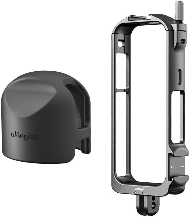 Morienzi Exclusive Silicone Lens Cap para Insta360 x3 com acessório protetora protetora da lente da gaiola da gaiola de moldura metálica