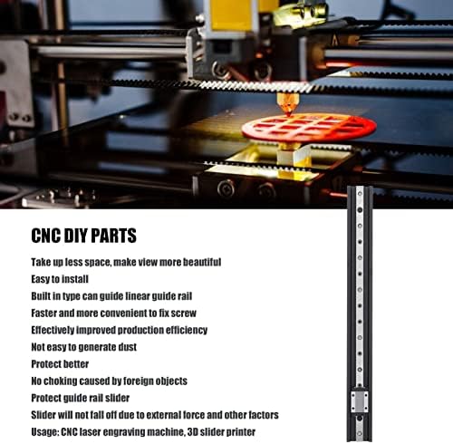 Perfil de alumínio do tipo 2040 V, trilho linear de extrusão 12h com perfil de alumínio do tipo 2040 V preto para a impressora 3D CNC Machine 3D