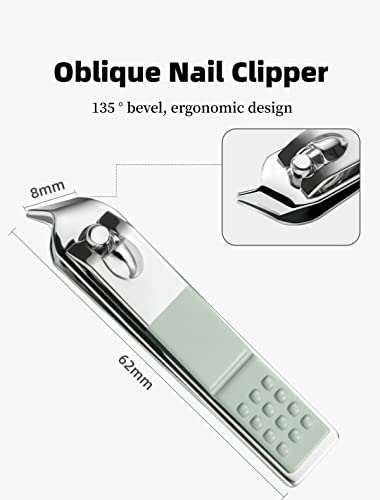 7 PCS Manicure Conjunto de unhas de aço inoxidável Clippers, ferramenta de beleza Conjunto portátil Kits profissionais