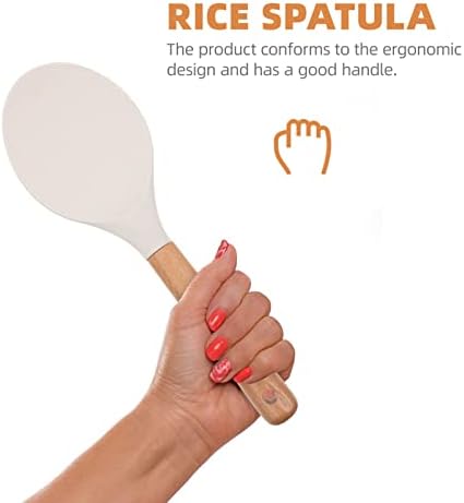 Bestonzon servir colheres que servem colheres de arroz de silicone utensílios de silicone para cozinhar utensílios