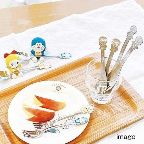 Doraemon 105081 colher de aço inoxidável, artigos de mesa, talheres, 5,4 polegadas, halo, fabricado no Japão