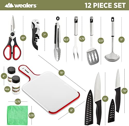 12 peças acampamento cozinha utensília de utensílios de viagem Acessórios para Grill Acessórios portátil Equipamento compacto para mochila churrasqueira camping de camadas de viagem kit de panela de água Case resistente à água