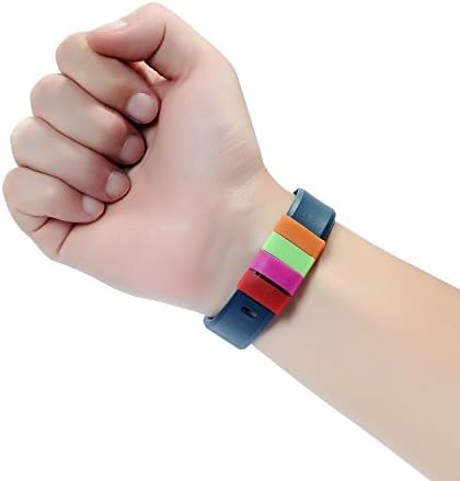 Techion 20pcs Protetive Silicone Fixer Rings Titular para Fitbit Flex/Fitbit Alta/Garmin Vivofit/Samsung Gear Fit WristBand/Fitbit