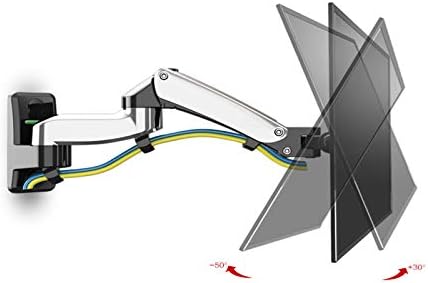 17 -27 braço de monitor único, braço de montagem de mesa de monitor, braço de mola de gás rotativo de 180 °, ângulo