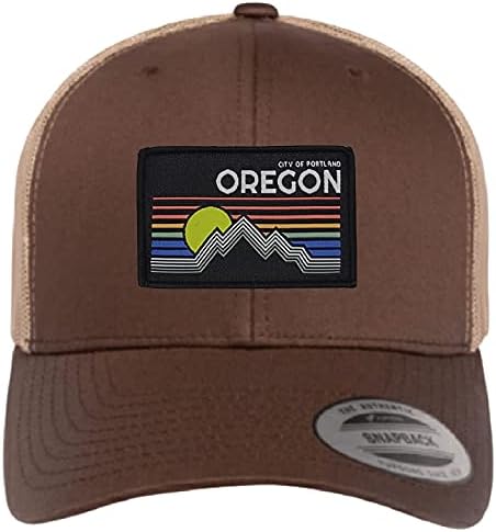 Chapéu de caminhoneiro - tampa do Oregon com patch syle vintage
