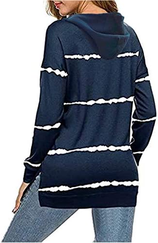 Pullover para mulheres sem salto de capuz Tops causal solto de manga longa Tops de outono de outono tops pular tops túnicos