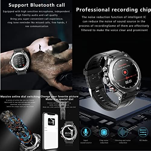 T92 Relógio inteligente com fones de ouvido MP3 Bluetooth Headset 3 em 1 1,28 polegada smartwatch embutida sem fio Earbuds Alto-falante