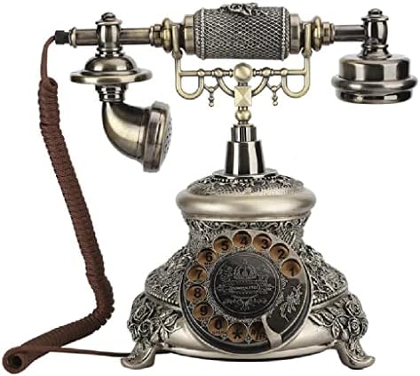 Lepsjgc girar vintage revolve telefone fixo Dial Telefones antigos Telefone líquido para escritório Home Hotel Hotel