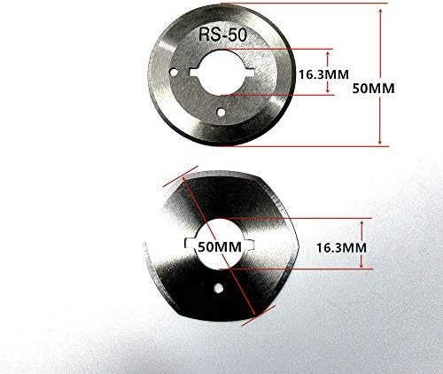 Hexágono+redonda de 50 mm de lâmina RS50 para máquina de corte de pano de tecido de lâmina rotativa