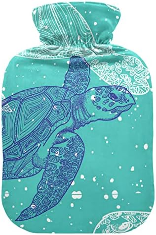 Garrafas de água quente com capa Tartarugas marinhas Marine Hot Water Saco para alívio da dor, cólicas menstruais,