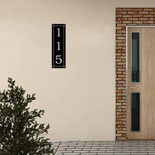 Alioyoit Metal Sign Metal Números de endereço da casa personalizada Números personalizados de parede de parede de metal personalizada Praço para pendurar decorações decorativas de placa de placa de placa para lodge de 18 polegadas