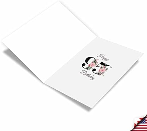 Nobleworks - 95º cartão de aniversário marco com 5 x 7 polegadas Envelope Floral Idade 95 C8265MBG