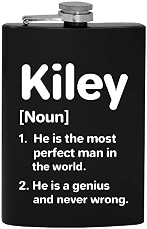 Definição de Kiley O homem mais perfeito - 8 onças de quadril bebendo balão de álcool
