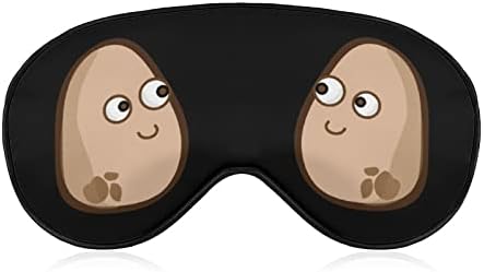 Máscara para os olhos da batata Sono de vendência com bloqueio de cinta ajustável Blinder leve para viajar Sleeping Yoga Nap