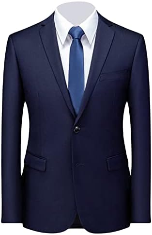 Men clássico Slim Fit Daily Blazer One Button Lapela Slim Business Jacket casual Casual Wedding Party Sport Casat
