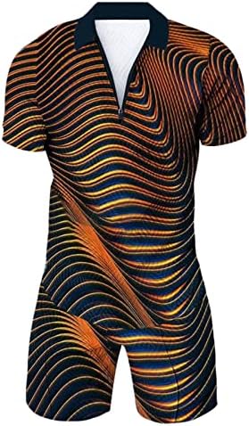 Camisa Polo Ruiruilico e shorts definidos para homens 2023 Summer Casual Tracksuit 3D Impressões de 2 peças roupas