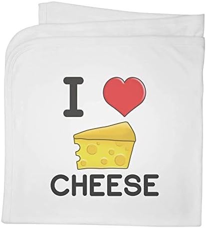 'Eu amo queijo' algodão cobertor / xale