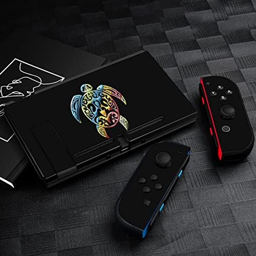 Adesivos de tartaruga colorida adesiva de filme protetora adesivo personalizado adesivo completo compatível com nintendo switch